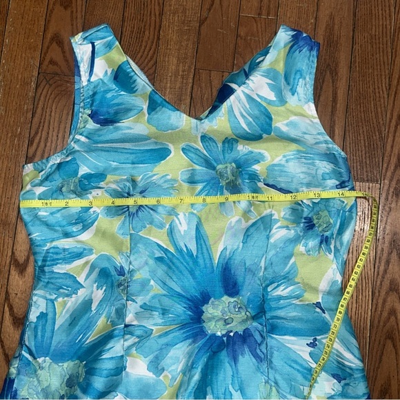 Expressions Blue Sleeveless Scoop Neck Sundress - Picture 8 of 16